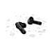 TAT2100 Auricolare True Wireless Stereo (TWS) In-ear Musica e Chiamate Bluetooth Nero - Foto miniatura 3