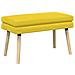 Panchina a doppio strato Giallo Chiaro 80 x 40 x 47 cm Tessuto - Foto miniatura 1