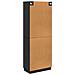 Set di armadi 2 pcs Nero Legno ingegnerizzato - Foto miniatura 6