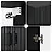 Set di armadi 2 pcs Nero Legno ingegnerizzato - Foto miniatura 7