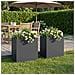 Vaso da giardino 2 pz Antracite 50 x 30 x 40 cm - Foto miniatura 2