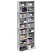 Mobile per CD Grigio Cemento 65 x 23,5 x 175 cm - Foto miniatura 3