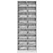 Mobile per CD Grigio Cemento 65 x 23,5 x 175 cm - Foto miniatura 4