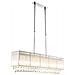 Sospensione Led Cromo 120 x 18 x 90 cm Grigio Metallizzato - Foto miniatura 1