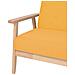 Poltrona In Tessuto Giallo - Foto miniatura 5
