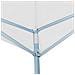Tenda Pieghevole Pop-up 3x9 M Bianca - Foto miniatura 4
