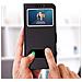 Custodia Galaxy S10 Sportellino 2x Finestre Cover Silicone - Nero - Foto miniatura 3