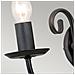 Lampada Da Parete A Candela Per Interni A 2 Luci Nera, E14 - Foto miniatura 4