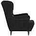 Poltrona Nera In Velluto - Foto miniatura 3