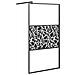 Parete Doccia Walk In 100x195 Cm Vetro Esg Design Pietre Nero - Foto miniatura 2