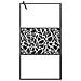 Parete Doccia Walk In 100x195 Cm Vetro Esg Design Pietre Nero - Foto miniatura 3
