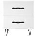 Comodini 2 Pz Bianchi 40x35x47,5 Cm In Legno Multistrato - Foto miniatura 5