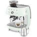 Macchina da Caffè Espresso Manuale con macinacaffè integrato 50's Style - Verde LUCIDO - EGF03PGEU - Foto miniatura 2