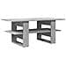 Tavolino Salotto Grigio Cemento 102x55x42 Cm Legno Multistrato - Foto miniatura 2