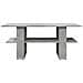 Tavolino Salotto Grigio Cemento 102x55x42 Cm Legno Multistrato - Foto miniatura 3
