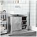 Mobile Lavabo Grigio Cemento 63x29x55 Cm In Legno Multistrato - Foto miniatura 3