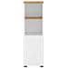 Thessa Mobile Con 1 Anta E 1 Ripiano In Mdf Bianco E Rovere - Foto miniatura 2