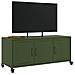 Mobile TV Verde Oliva 100,5x39x43,5 cm in Acciaio - Foto miniatura 10