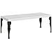 Tavolo Allungabile 90x160/264 Cm Paxon Premium Bianco Frassino Telaio Antracite - Foto miniatura 1