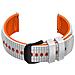 Cinturino In Silicone Per Samsung Galaxy Watch 3 E Garmin Forerunner 255 White+orange 20 Mm - Foto miniatura 2