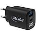 Alimentatore USB PD, caricatore GaN, 2 porte, USB-C + USB-A, 30W, display - Foto miniatura 1