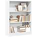 Libreria Bianca 80x24x109 Cm In Legno Multistrato - Foto miniatura 1
