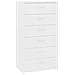 Lusso Casadino -  Credenza Con 6 Cassetti Bianca 50x34x96 Cm In Legno Multistrato - Foto miniatura 1
