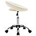 Lusso Casadino -  Sedia Da Lavoro Con Ruote Crema In Similpelle - Foto miniatura 3