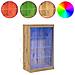 Credenza con luci LED Rovere Artigianale 60,5x37x100 cm - Foto miniatura 4