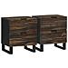Set di Comodini 2 pcs 40x33.5x46 cm Legno Massello Mango - Foto miniatura 1