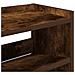 Scarpiera Rovere Fumo 80x25x100 cm in Legno Multistrato - Foto miniatura 7