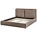 Letto Ad Acqua Bouclé Bajonna 160 X 200 Cm Marrone - Foto miniatura 4