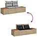 Set Divano da Giardino 6 pcs Beige 55 x 62 x 69 cm Poly Rattan - Foto miniatura 9