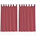 Tende in Voile con Passanti 2 pz Rosso Vino 140x175 cm - Foto miniatura 1