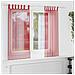 Tende in Voile con Passanti 2 pz Rosso Vino 140x175 cm - Foto miniatura 2