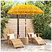 Parasol Balinese Giallo 210-220 cm Cotone, legno massello - Foto miniatura 3