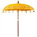 Parasol Balinese Giallo 210-220 cm Cotone, legno massello - Foto miniatura 4