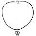 Collana Skull_pq In Nero E Placcato Argento - Foto miniatura 1