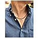 Collana Skull_pq In Nero E Placcato Argento - Foto miniatura 3