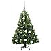 Albero di Natale artificiale con 150 LED Verde 120 cm PE e PVC - Foto miniatura 3