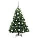 Albero di Natale artificiale con 150 LED Verde 120 cm PE e PVC - Foto miniatura 5