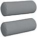 Cuscini a rullo 2 pcs Grigio chiaro Ø 25 x 70 cm Tessuto - Foto miniatura 1