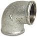 Raccordo Filettato In Ghisa Malleabile  Gomito 90° 1  Ig X 1  Ig - Foto miniatura 1