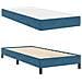 Letto a molle con materasso Blu Scuro 90 x 220 cm Tessuto - Foto miniatura 4