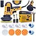 Polisher Auto Set - 10 Panni Inclusi | 700w, 600-3700 Rpm, Ø125mm | Per Auto, Legno, Metallo, Plastica - Foto miniatura 1