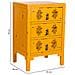 Mesita De Madera Con 3 Cajones Amarillo 45x36x70 - Foto miniatura 3