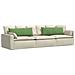 Cuscini da Divano 2 pcs Verde chiaro 120 x 40 cm - Foto miniatura 3