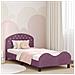 Struttura letto bambini con testata Viola 80 x 200 cm Velluto - Foto miniatura 2