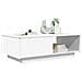 Tavolino da salotto Bianco 95 x 55 x 31 cm Legno multistrato - Foto miniatura 3