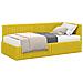 Struttura Letto Angolare con Materasso 2 pcs Giallo Velluto - Foto miniatura 1